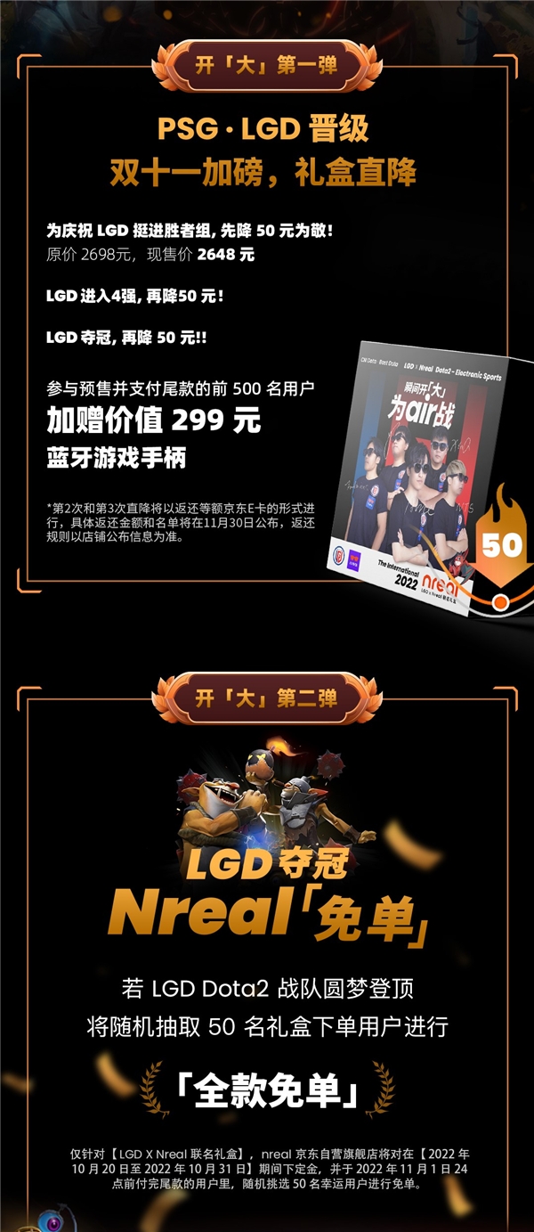 50个礼盒全额免单 Nreal携手LGD推出开「大」联名礼盒(图2)