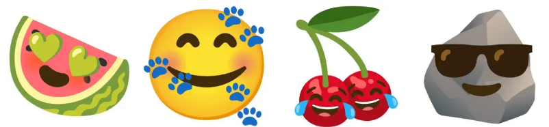 Gboard进一步丰富Emoji Kitchen：新增樱桃、西瓜、爪子和岩石
